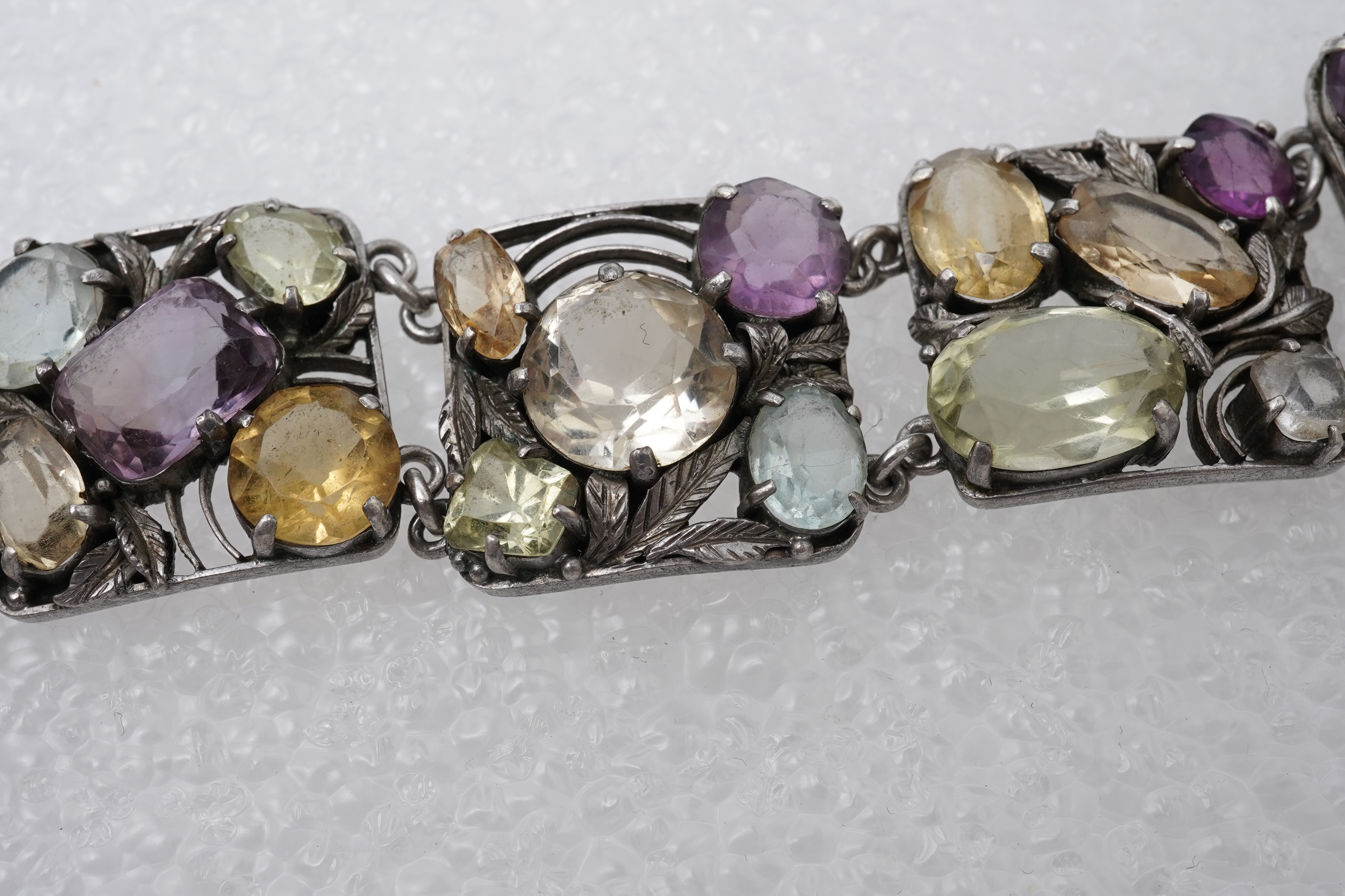 Attributed to Bernard Instone, an Arts & Crafts gem-set bracelet, 1920s